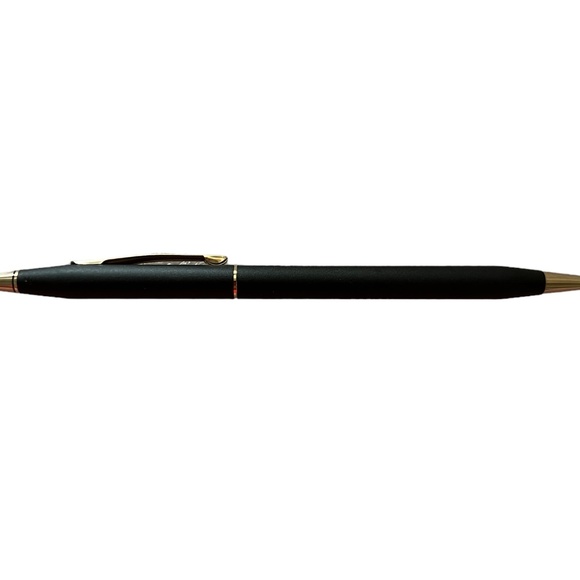 Cross ball point pen - black matte with gold trim / BLACK INK - Picture 2 of 13